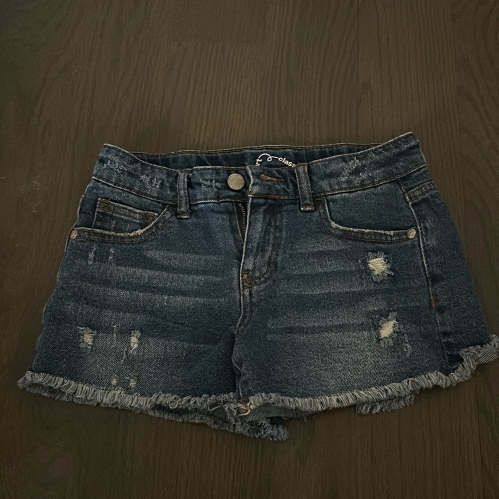 Navy Jean shorts